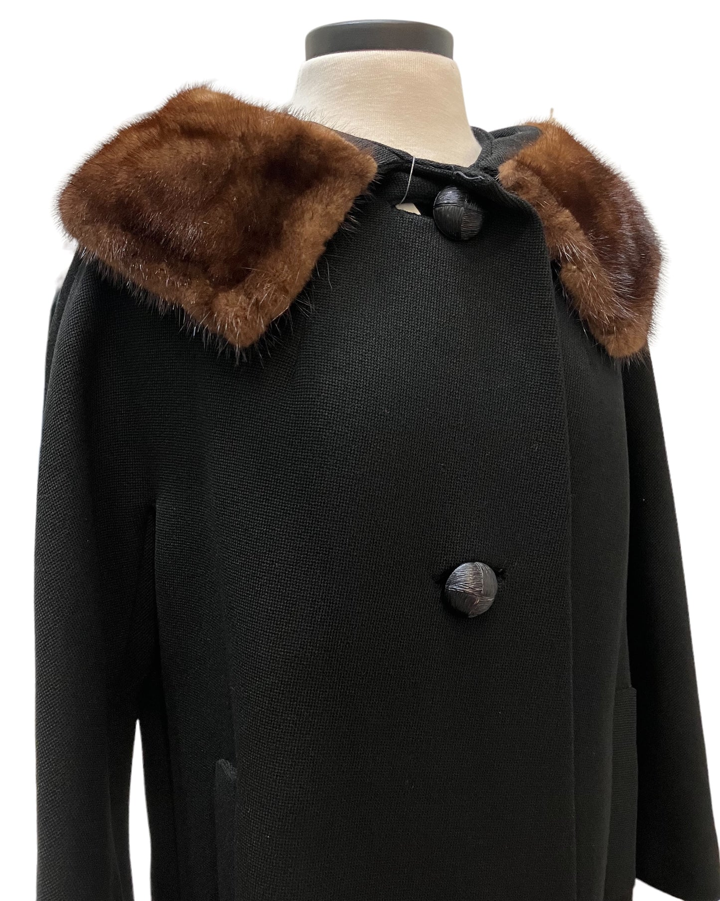 Vintage Rothmoor Coat With Fur Collar