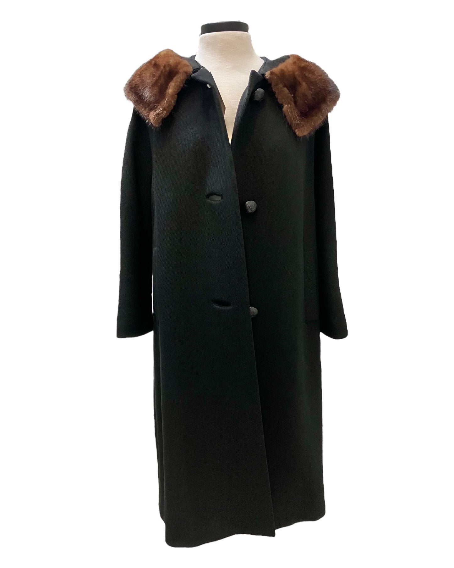 Vintage Rothmoor Coat With Fur Collar