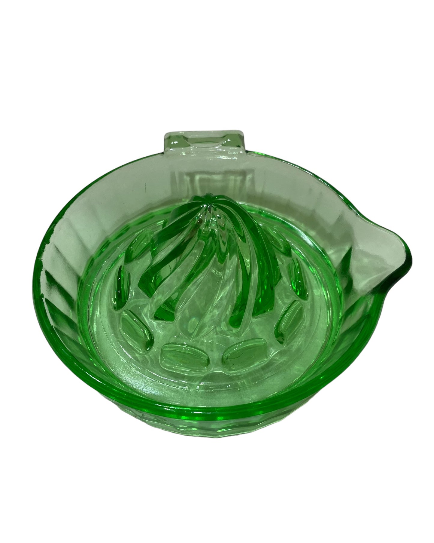 Vintage Green Uranium Glass Reamer