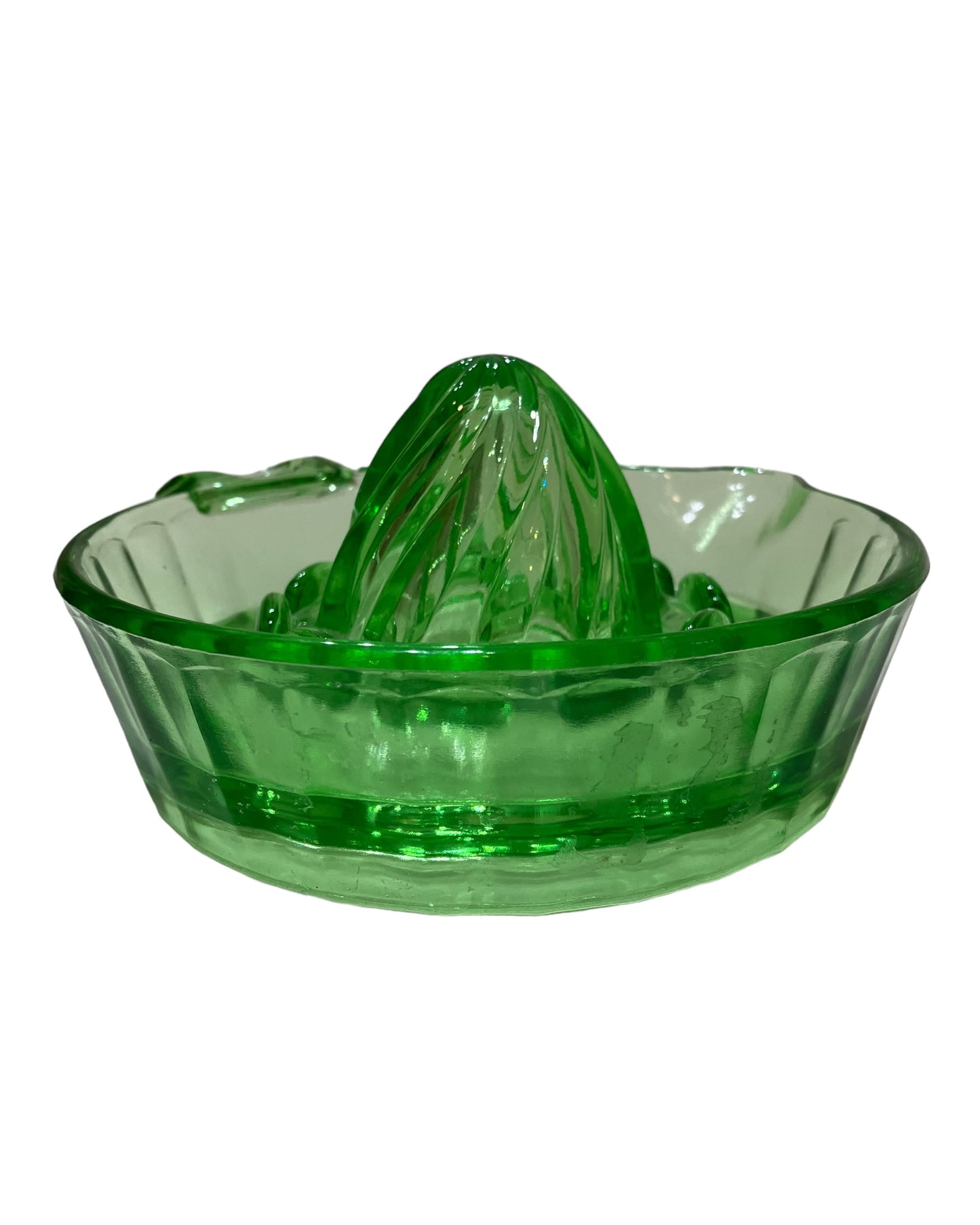 Vintage Green Uranium Glass Reamer