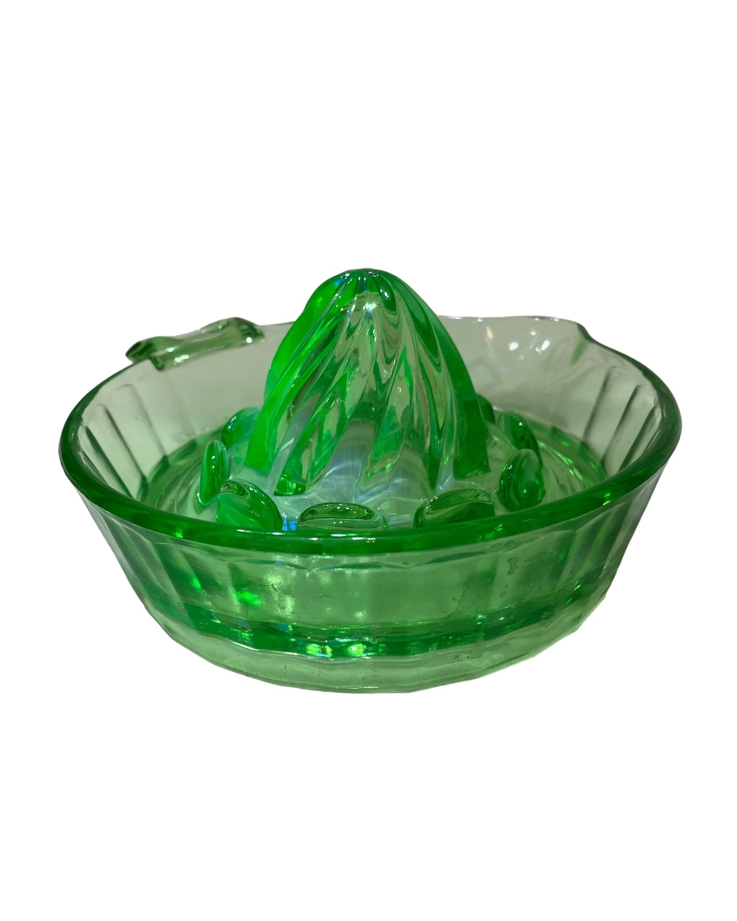 Vintage Green Uranium Glass Reamer