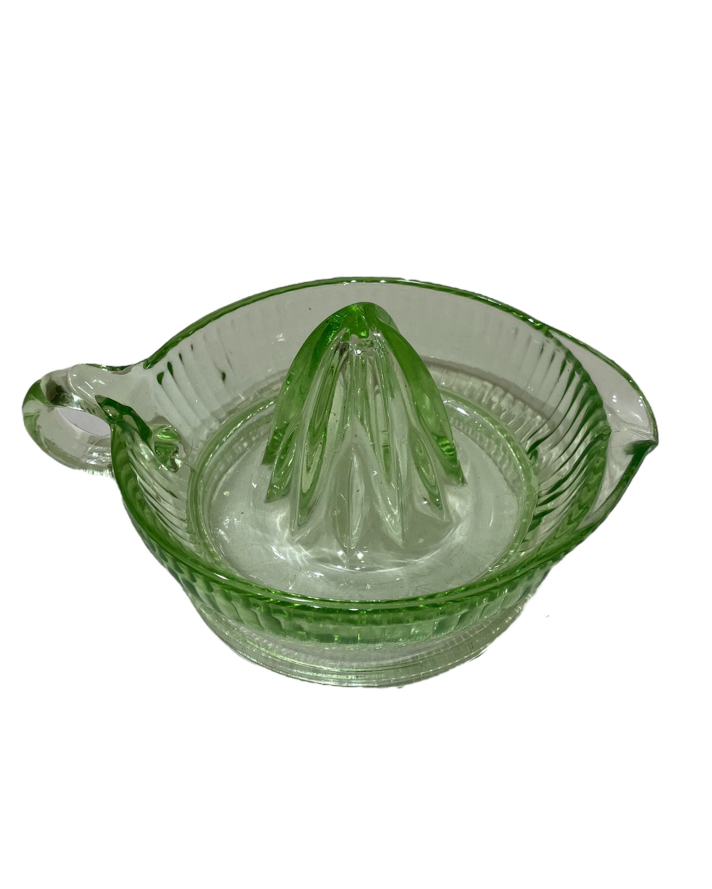 Vintage Green Uranium Glass Reamer