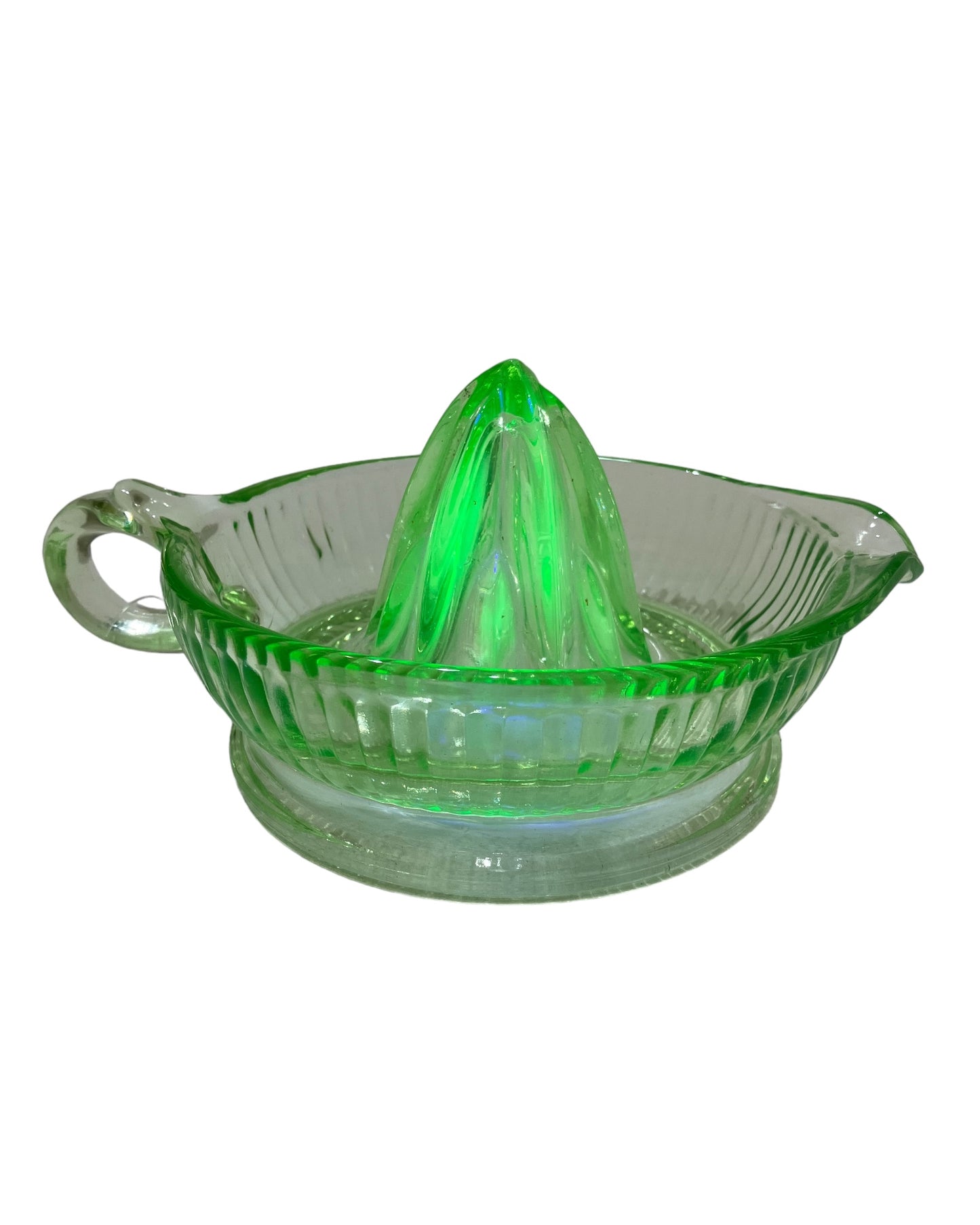 Vintage Green Uranium Glass Reamer