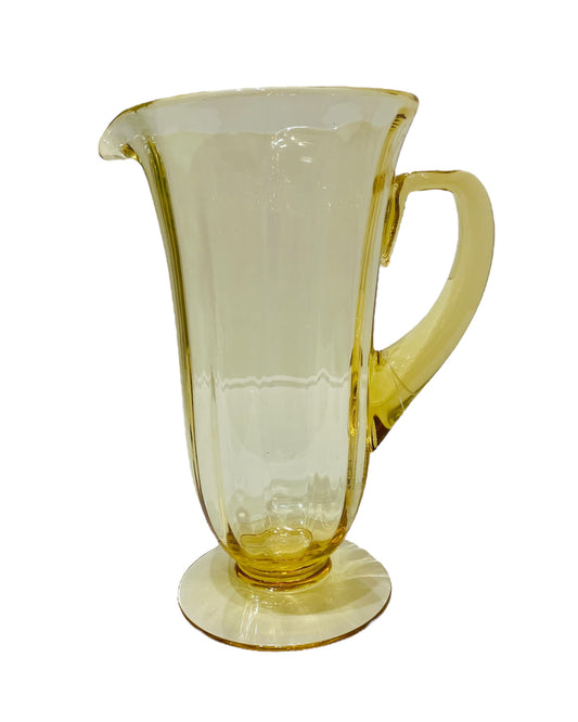 “Fairfax” Fostoria Glass Co. 1927-1944 Topaz Color Pitcher