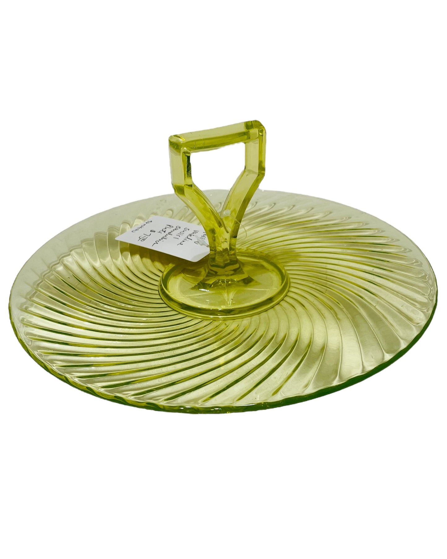 Vintage Uranium/Vaseline Swirl Plate